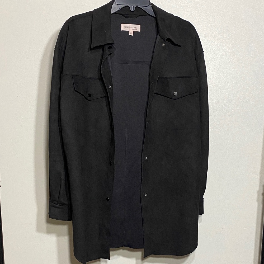Philosophy Men's Dark Shirt Jacket